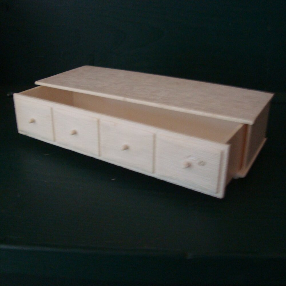 Vintage 1960 Barbie Susy Goose Doll Furniture One Drawer Dresser Hope Chest